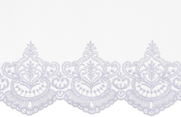 Тканина тюлева Scarlett Butan 117301/17 вишивка купон 285 см кремовий 