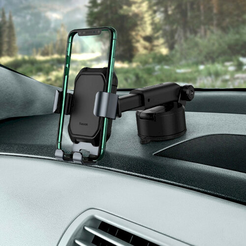 Держатель для телефона Тank gravity car mount holder Tarnish Black BASEUS SUYL-TK01 черный