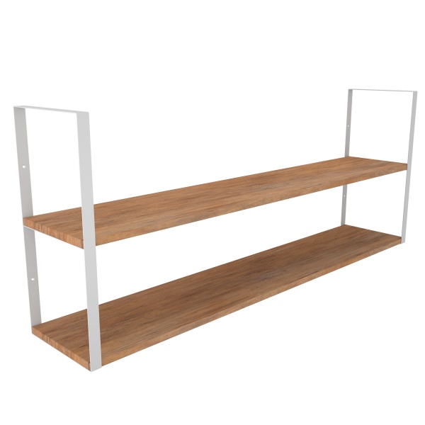 Кронштейн для полок Valore Прямоугольник двойной Loft SW-DR-28 белый