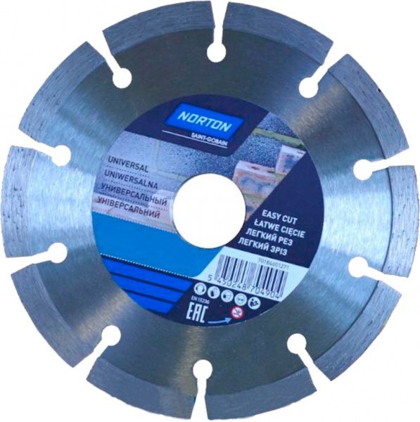 Диск алмазний відрізний Norton UNIVERSAL 230x22,2 цегла, бетон 70184601273