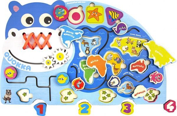 Розвивальний бізіборд Quokka Гіпопотам 6334082