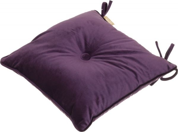 Подушка на стілець Велюр 40х40 см фіолетовий La Nuit