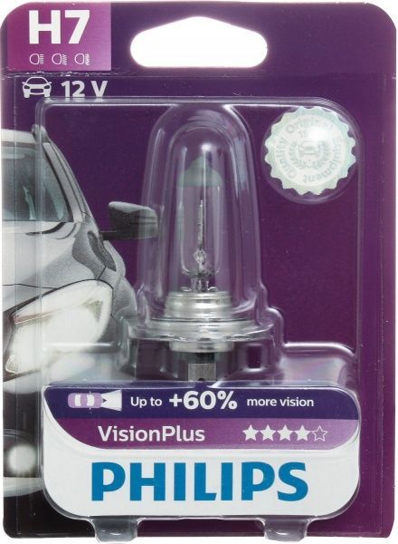Лампа галогенная Philips Vision Plus H7 PX26d 12 В 55 Вт 1 шт