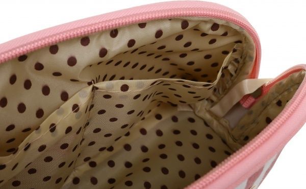 Косметичка Смужка Овал B5112 рожевий 