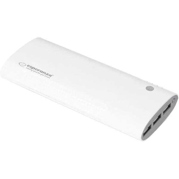 Внешний аккумулятор (Powerbank) Esperanza 13800 mAh (EMP115WE) Uranium White 