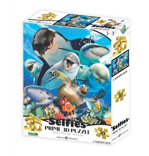 3D-пазл PRIME 3D 31035 Селфи Морские обитатели 50 деталей