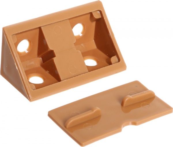 Уголок монтажный 09 двойной коричневый 10 шт