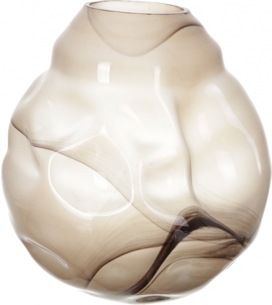 Ваза Antonio Tammaro Crash 33 см Серо-коричневая 