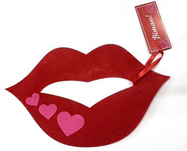 Декор из фетра Губы 3 мм Аплі-Краплі