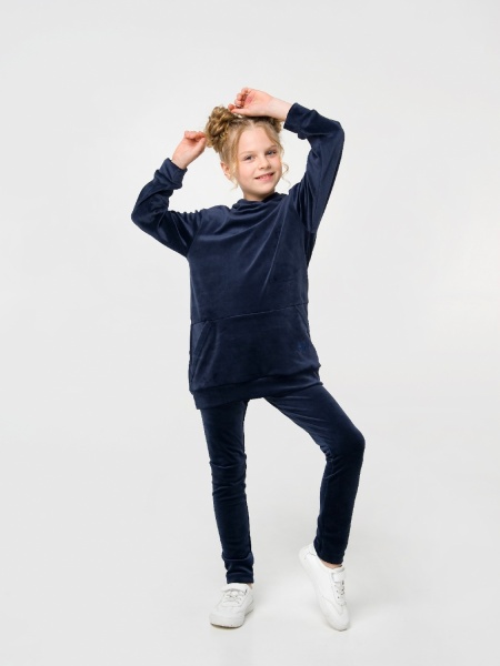 Комплект для дівчаток Smil 2 предмета 117312 р.140 темно-синій 