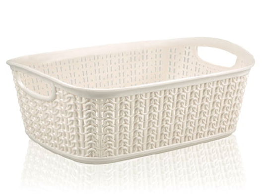 Корзина Ucsan Plastik KNIT прямоугольная 5,04 л кремовый 