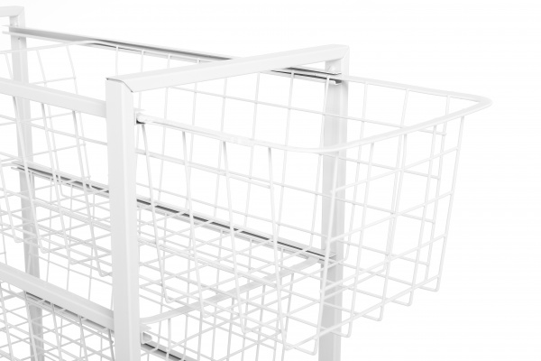 Стеллаж с выдвижными корзинами MINI 250x500x690 мм белый