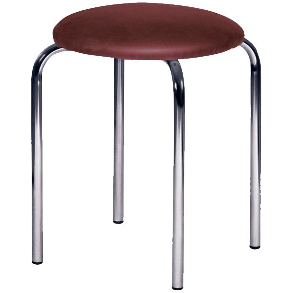 Табурет AMF Art Metal Furniture Софи бордовый / хром 