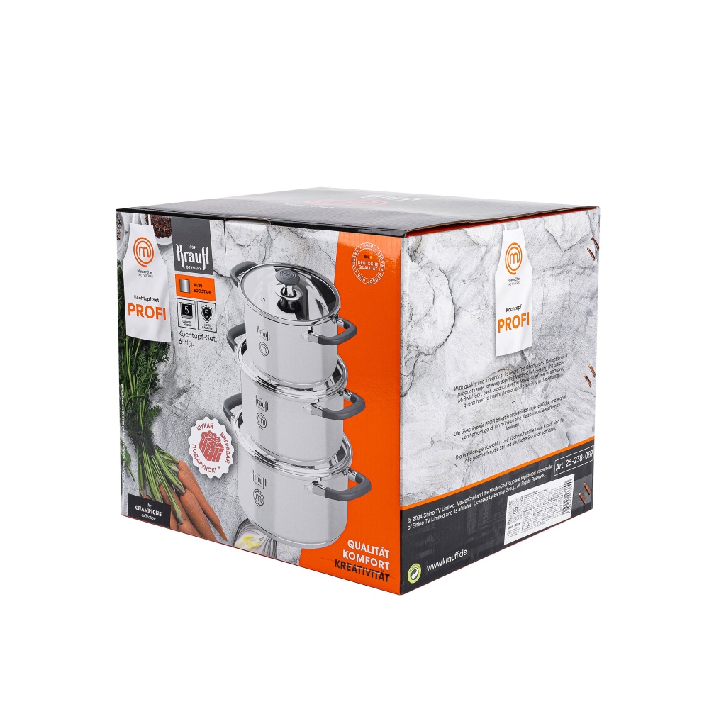 Набор посуды Krauff MasterChef 6 предметов 26-238-089