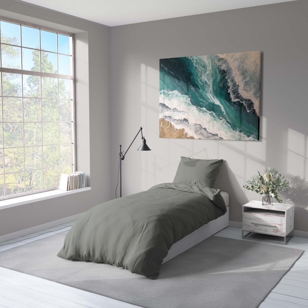 Комплект постільної білизни DRIED SAGE 1,5 сірий UP! (Underprice)