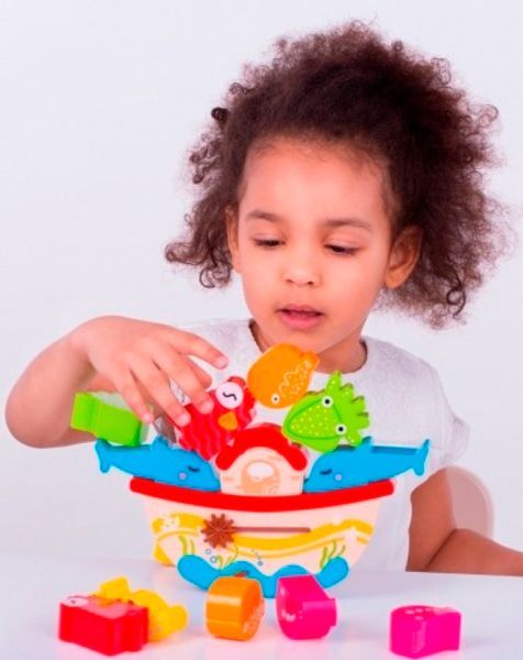 Ігровий набір Bebelino гра-баланс корабель з тваринами 58151