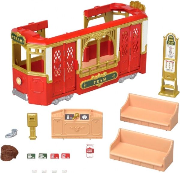 Игровой набор Sylvanian Families трамвай 