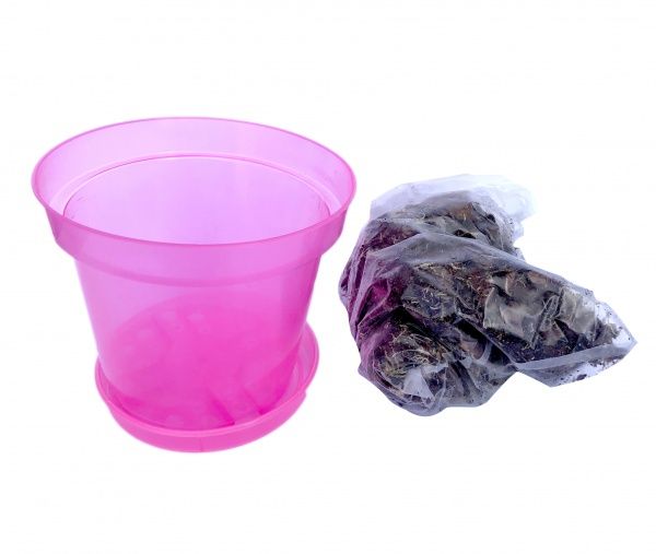 Комплект для пересадки орхідей D150 круглий рожевий 