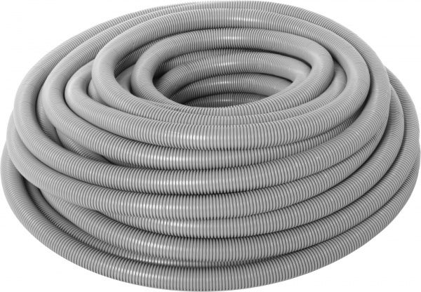 Труба гофрированная Контакт 40 мм с протяжкой ПВХ 50 м 