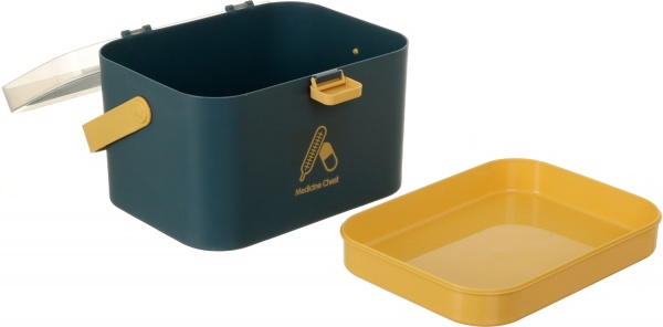 Органайзер декоративный для мелочей Soft-cиний многоуровневый с ручкой 24x23x29 см 