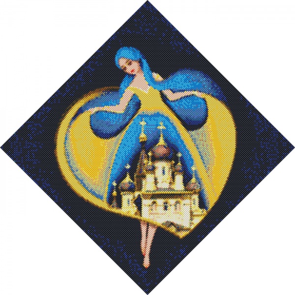 Алмазна мозаїка Берегиня Миколаїва 40х40 см Ідейка 