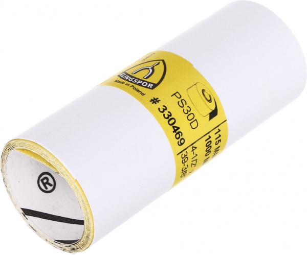 Наждачная бумагаKlingspor 115мм х 1м P100 PS30D