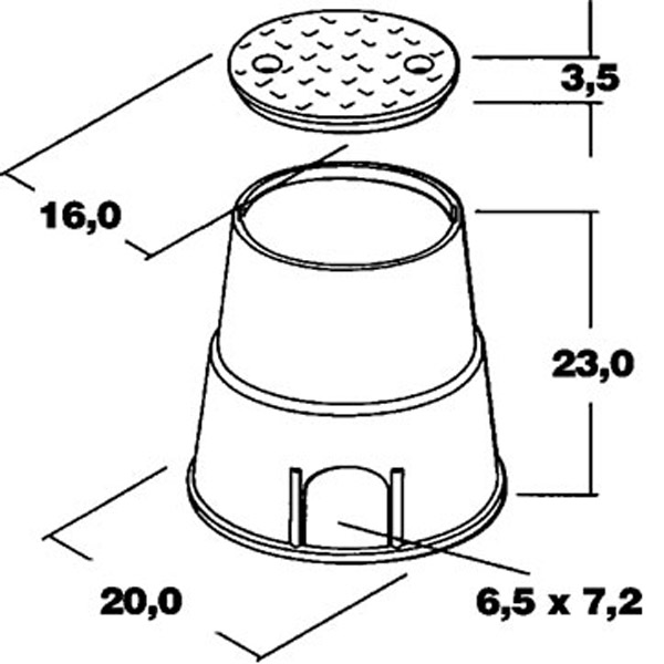 Технологический короб 200х230 мм