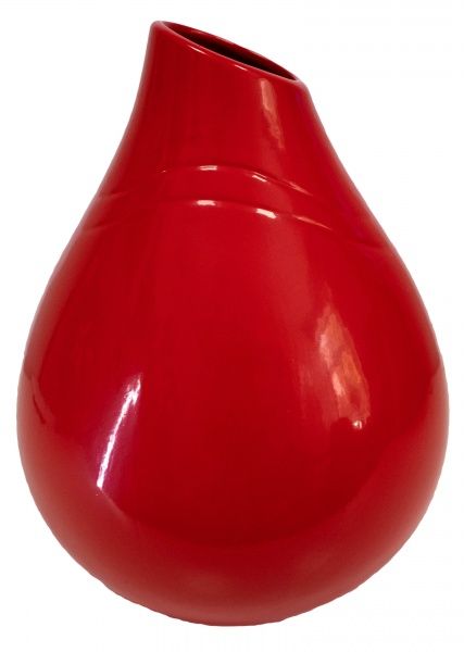 Ваза Пайрус глянец красный 28 см