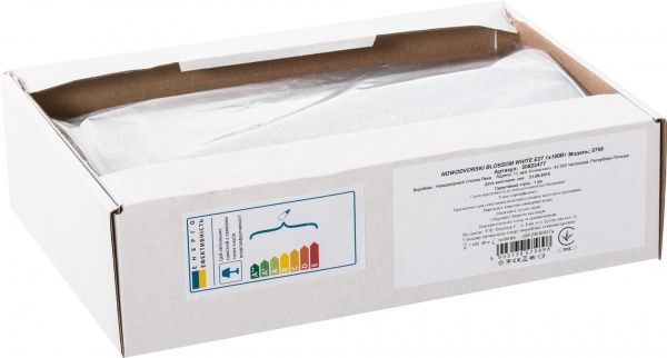 Світильник настінний Nowodvorski BLOSSOM white 3 1x100 Вт E27 білий 5758 