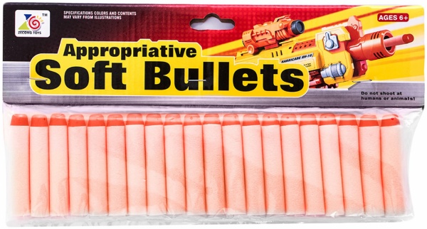 Игровой набор Zecong Toys мягких пуль 20 шт. 2222121215011 22121215