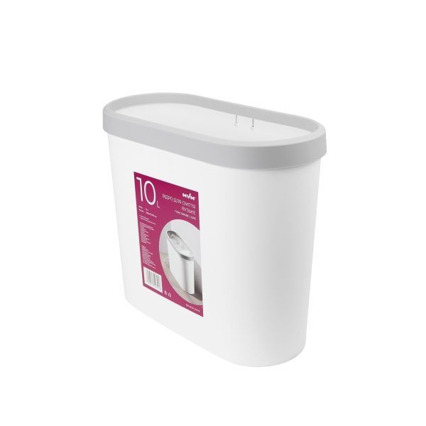 Відро MVM Bin-08 White 10 л білий BIN-08 10L WHITE