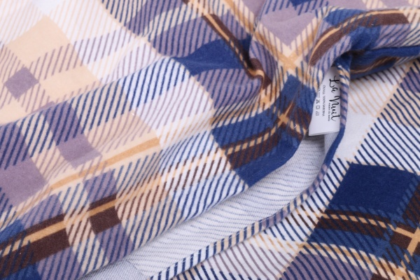 Підковдра Клітинка синя (фланель) 200x220 см La Nuit 