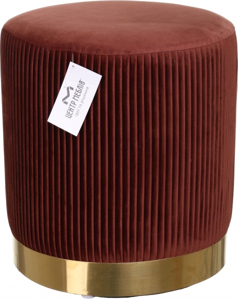 Пуф Мурсія з рельєфною смужкою 360х400 мм коричневий 