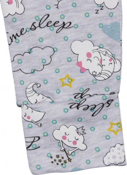 Піжама дитяча для дівчинки Фламінго 247-235 р.122 сірий із малюнком 