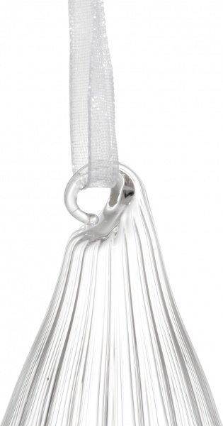 Елочная игрушка в форме сосульки 21 см 