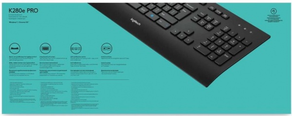 Клавіатура Logitech Keyboard K280e for Business USB (L920-005217) black 