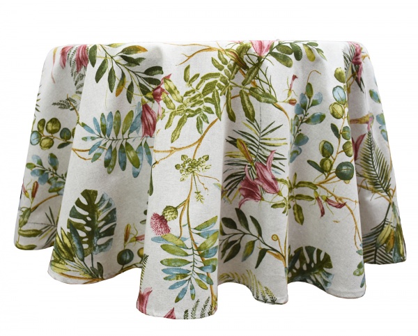 Скатерть Villa d136 бежевый с рисунком Прованс 