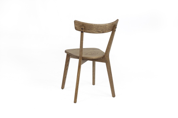 Стул обеденный LORI Модерн дубовый, Дымчатый , твердое сиденье, / дуб коричневый