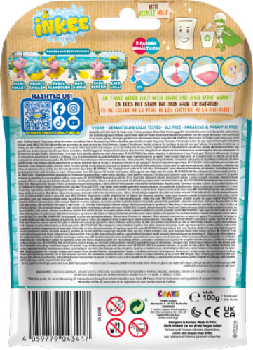 Бомбочка для ванны Inkee с игрушкой Бегемотики (43417)