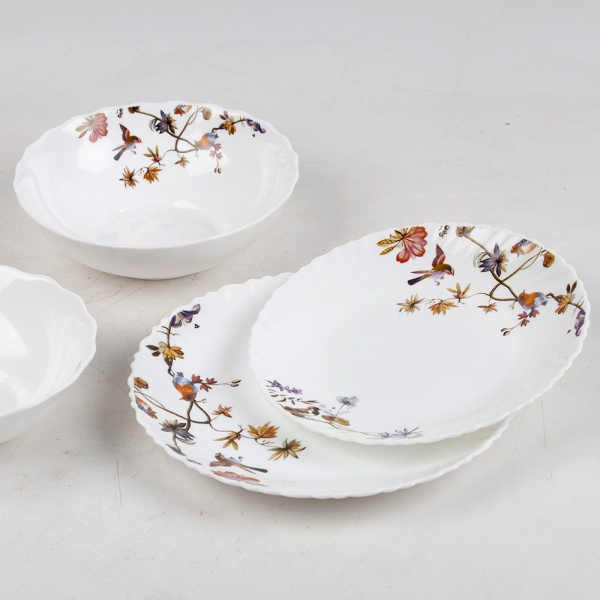 Тарілка обідня Радісні пташки wave 220 мм V-220HB Vittora