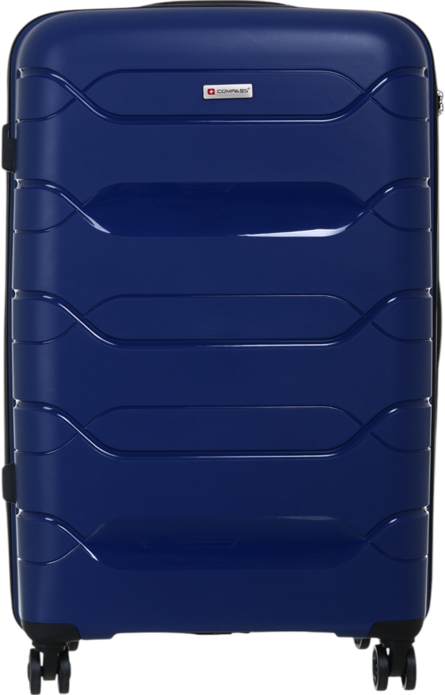 Валіза Compass №XY007 L 93 л синій 70x46x29 см