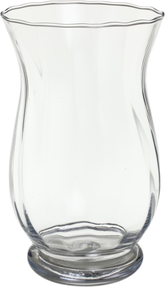 Ваза скляна Wrzesniak Glassworks Optic 25 см прозора 17-3507A