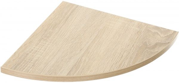 Полка ДСП угловая радиусная 300x300 мм дуб сонома 