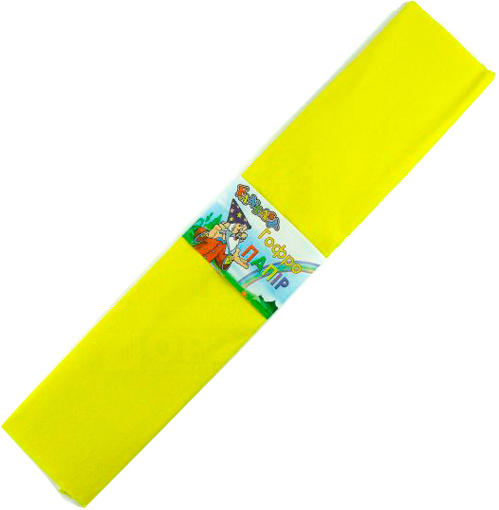 Бумага креповая 55% желтая 50x200 см 26.4 г/м² 