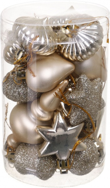 Набор елочных игрушек Мини в ассортименте 20 шт./уп.