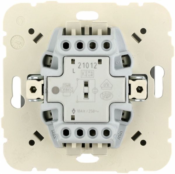 Вимикач одноклавішний Efapel Logus з підсвіткою 10 А 250В IP20 алюміній 21012 TAL