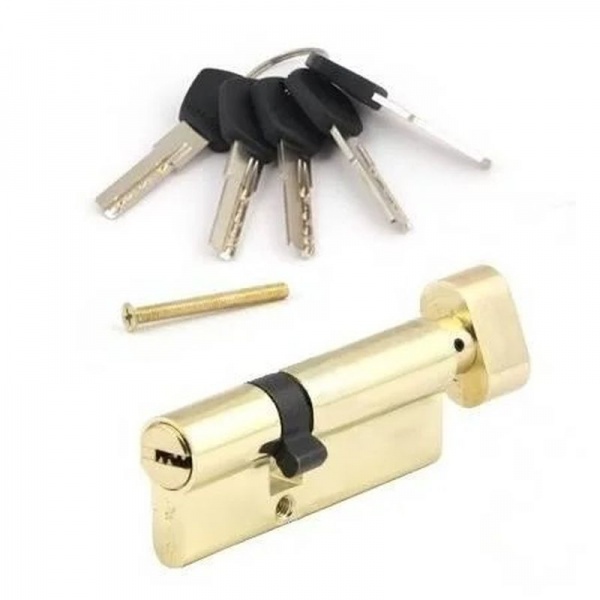 Цилиндр Avers DM 30x40 ключ-вороток 70 мм золотой