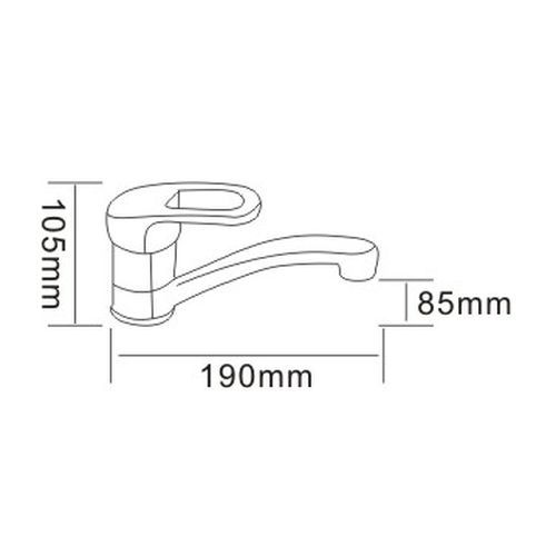 Смеситель для кухни Rozzy Jenori Atlant RBZ002-6K