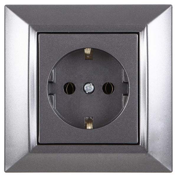 Розетка UP! (Underprice) Vesta графіт