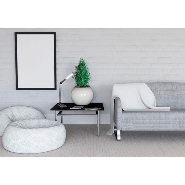 Настольная лампа офисная Светкомплект LED TB 009 Charge 9 Вт серый 